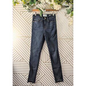 FRAME DENIM Women's Le High Jeanne Dark HARVARD Wash Skinny Zip Fly Size 24